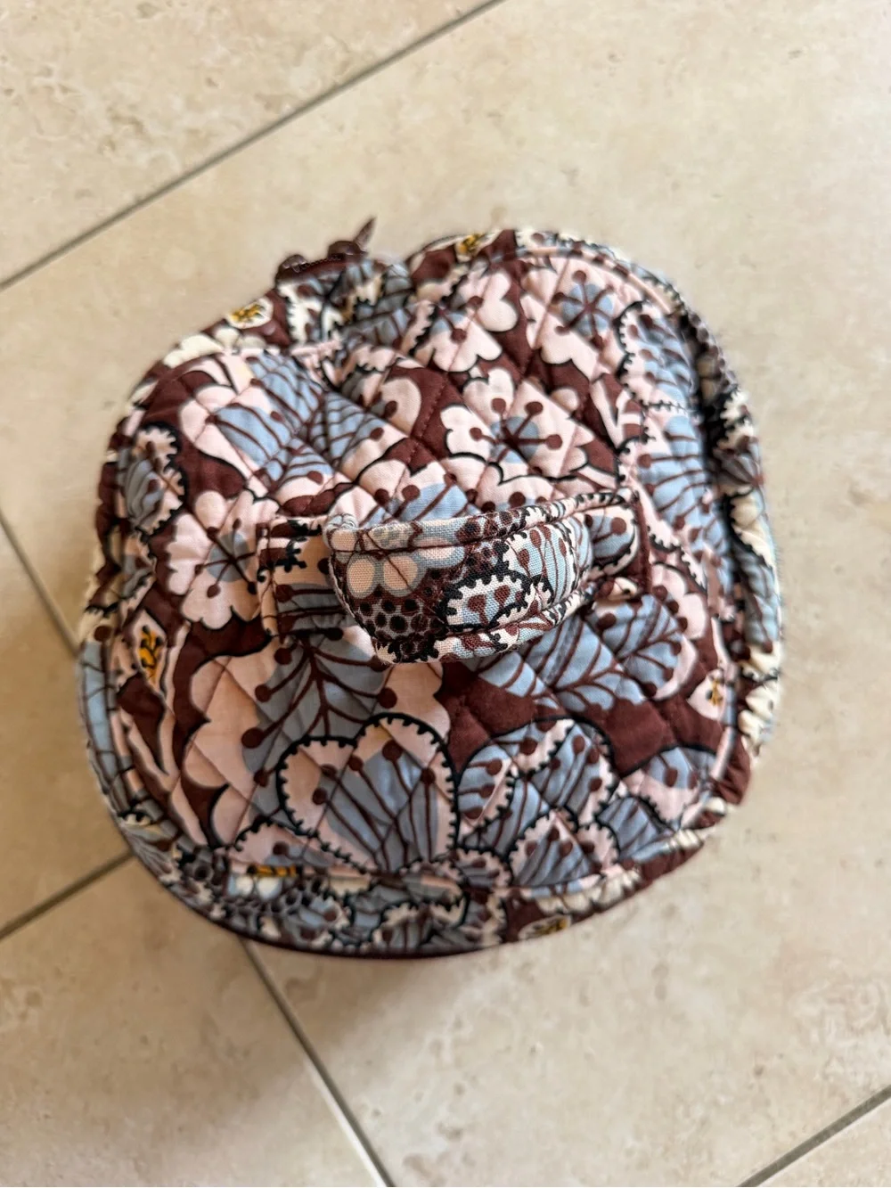 Vera Bradley Slate Blooms Jewelry or Make Up Organizer / Case